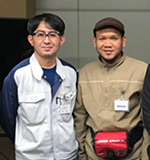 右はマレーシア工科大学 ユースリ氏