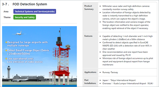 Showcase of Japanese Airport Technologies