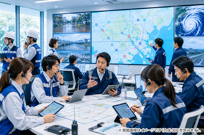 自治体：本部から現場